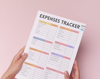 Digital Expense Tracker | Monthly Budget Planner | Financial Organizer PDF | Printable Finance Template | Budgeting Worksheet