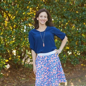Women&#39;s Circle Skirt pdf sewing pattern, womens circle skirt pdf sewing pattern Seamingly Smitten, circle skirt sewing pattern women