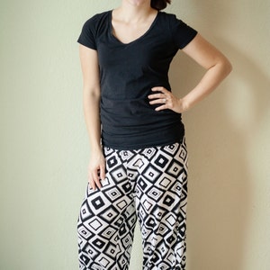 Wide Leg Elastic Waist Striped Pajama Pants