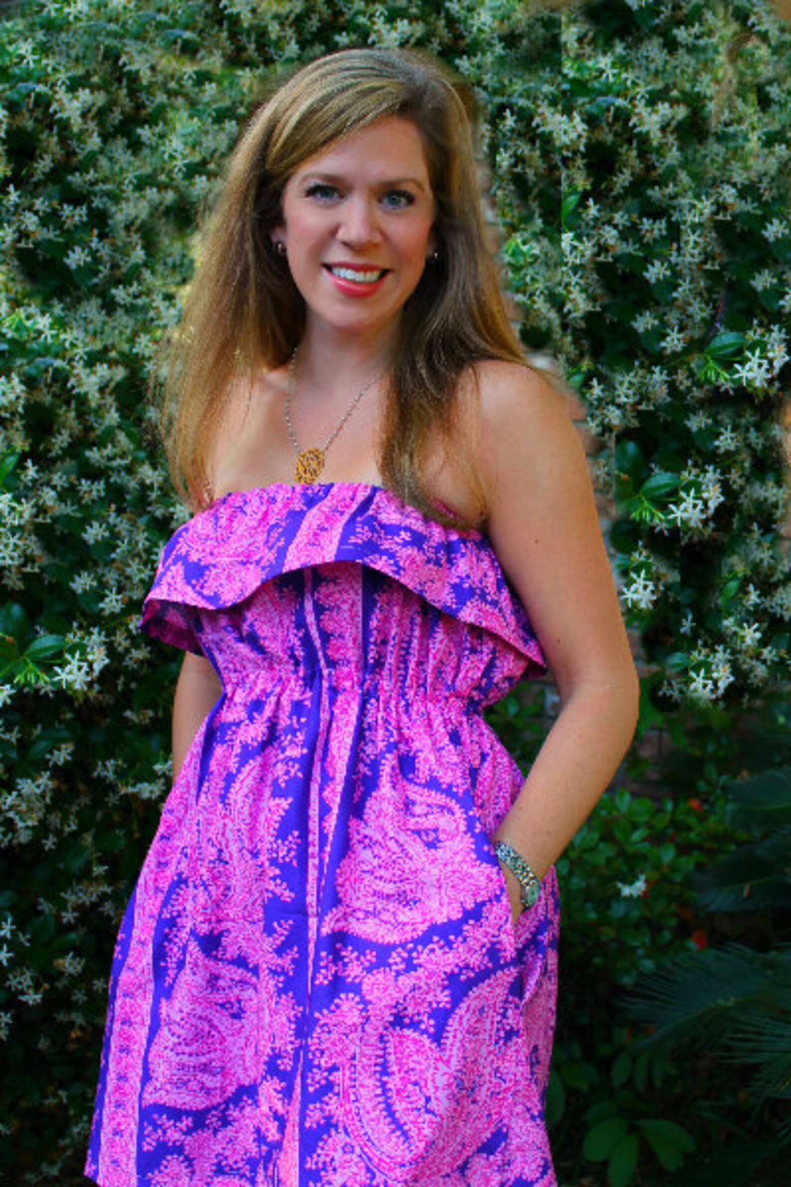 Strapless Ruffle Sundress for Women Pdf Sewing Pattern Easy Etsy