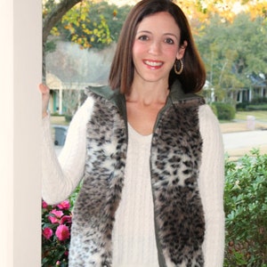 Women's Vest pdf sewing pattern, vest sewing pattern seamingly smitten, fur vest pdf pattern, winter vest pdf sewing pattern for women image 2