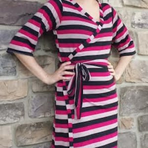 Wrap Dress PDF sewing pattern for Women, womens wrap dress pdf sewing pattern, dress pattern, womens wrap dress, sewing pattern for women