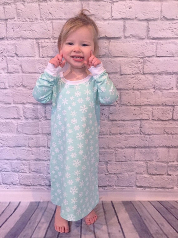 Girls knit nightgown pdf sewing pattern pajamas pdf sewing