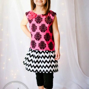 Girls easy dress pattern pdf, Drop Waist Dress pdf sewing pattern, Girls sewing pattern, seamingly smitten