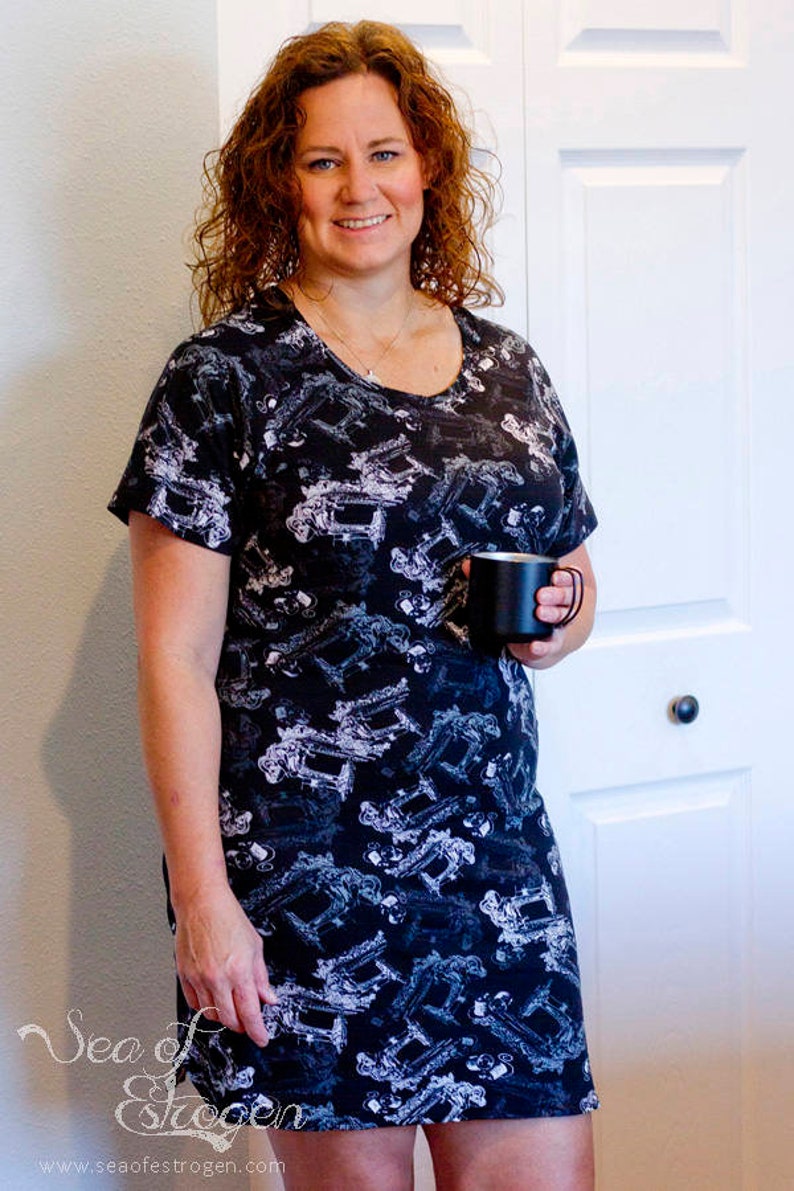 Womens Nightgown Sewing Pattern Easy Pajama Sleepwear Sewing - Etsy