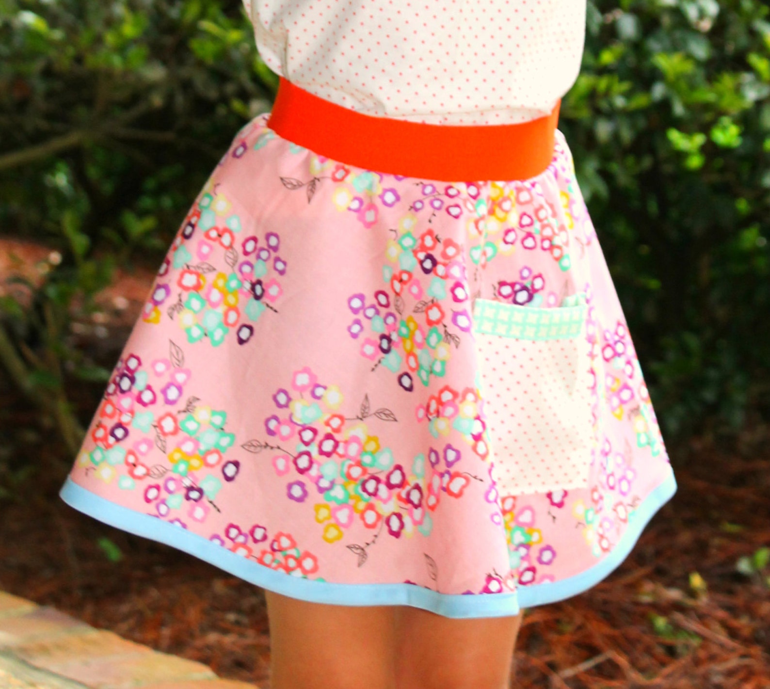 Girls Circle Skirt Pdf Sewing Pattern Circle Skirt Pattern Etsy