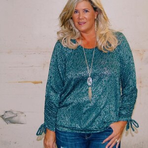 Drawstring Sleeve Sweater Sewing Pattern: Women&#39;s XS-XXXL (PDF Pattern)