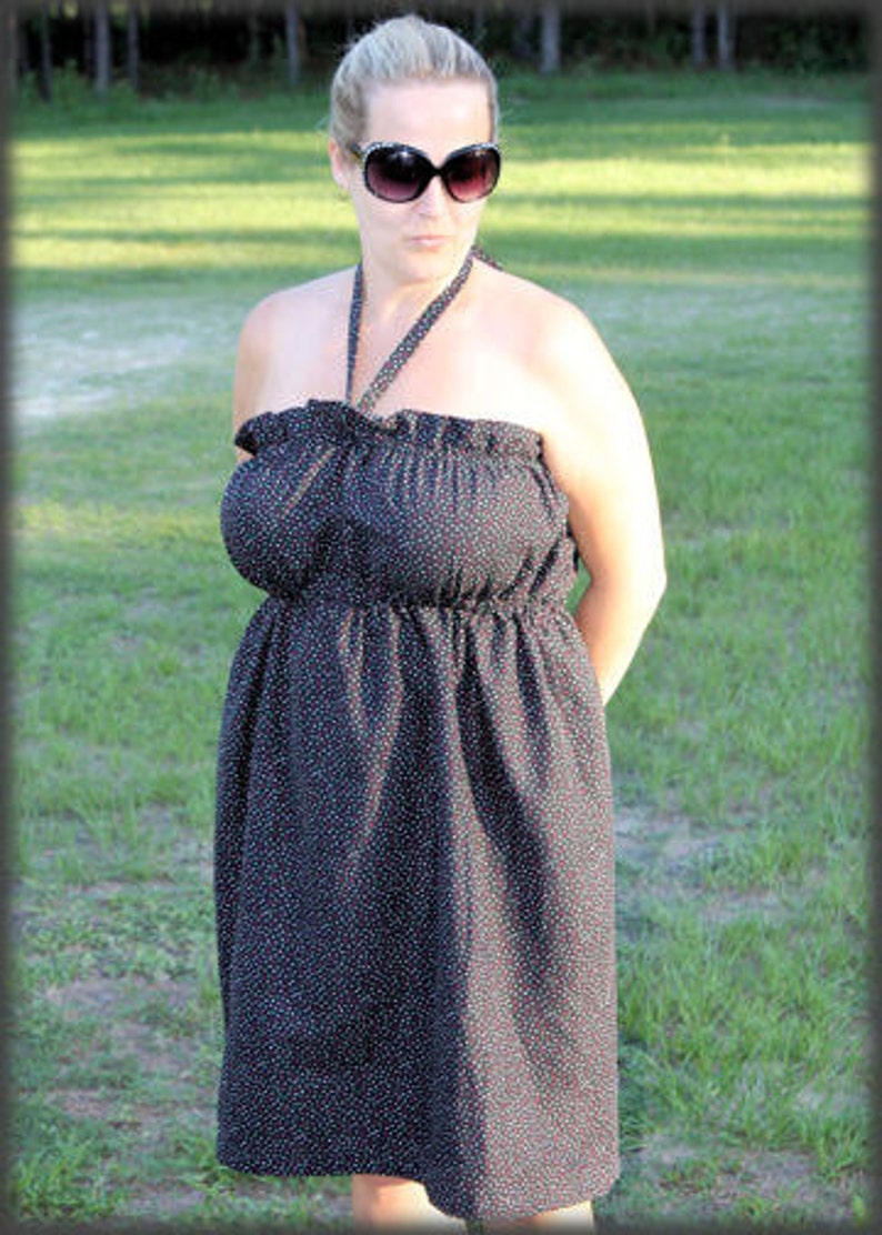 Women's Ruffled Tunic PDF Sewing Pattern and Tutorial image 2