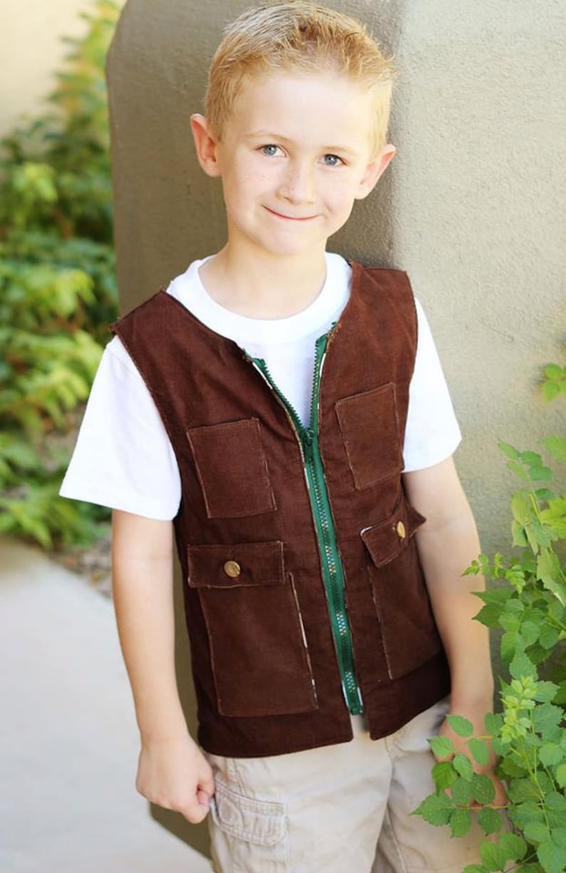 Boy's Vest Sewing Pdf Pattern Boys Vest Pdf Sewing Etsy