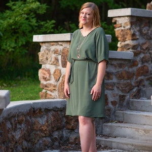 Damen Dolman Kleid PDF Schnittmuster, Schnittmuster für Frauen, Dolman Kleid PDF Schnittmuster, Kleid PDF Schnittmuster Seamingly Smitten