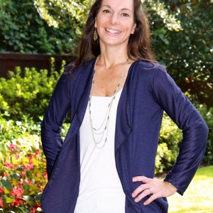 Womens cardigan sewing pattern, womens  draped cardigan pattern, short or long sleeves fall outer wear pdf pattern, XS-XXL, US Letter