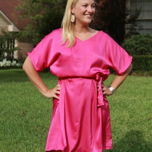 Women's Dolman Sleeve Dress pdf sewing pattern for women, beginner dress printable sewing pattern XS-XXL