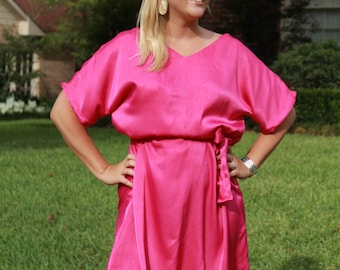 Women's Dolman Sleeve Dress pdf sewing pattern for women, beginner dress printable sewing pattern XS-XXL
