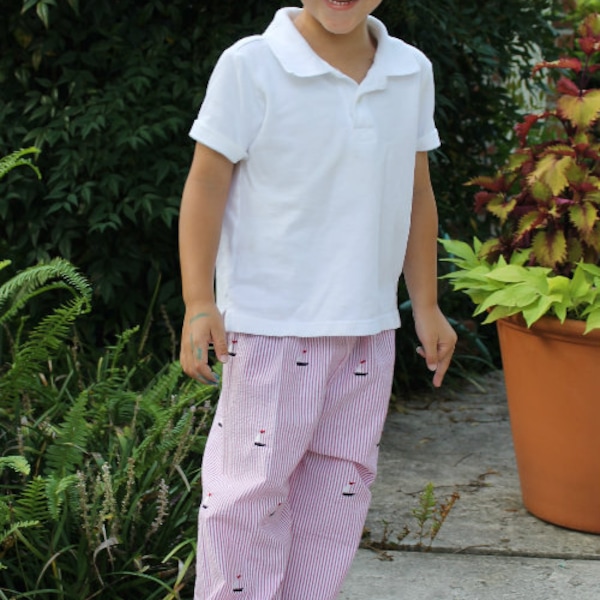 boys pants sewing pattern, boys pants pattern, boys sewing patterns, pajama pants pattern, seamingly smitten, childrens pants pattern