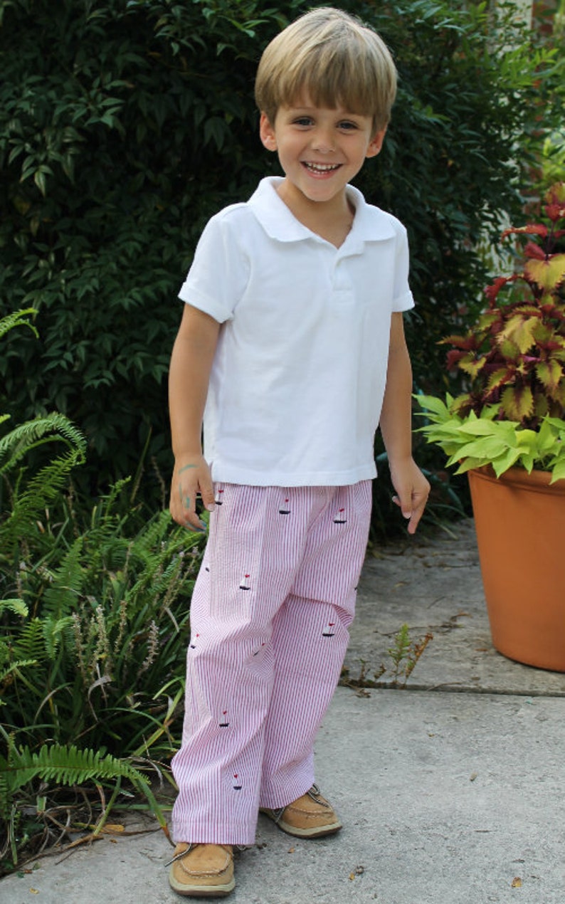 boys pants sewing pattern, boys pants pattern, boys sewing patterns, pajama pants pattern, seamingly smitten, childrens pants pattern image 1