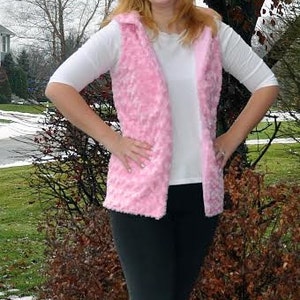 Women's Vest pdf sewing pattern, vest sewing pattern seamingly smitten, fur vest pdf pattern, winter vest pdf sewing pattern for women image 5