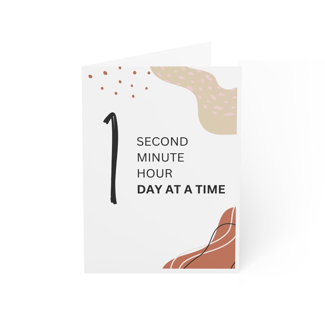 Recovery Themed Abstract Design Note Cards for Recovery Birthdays and ...
