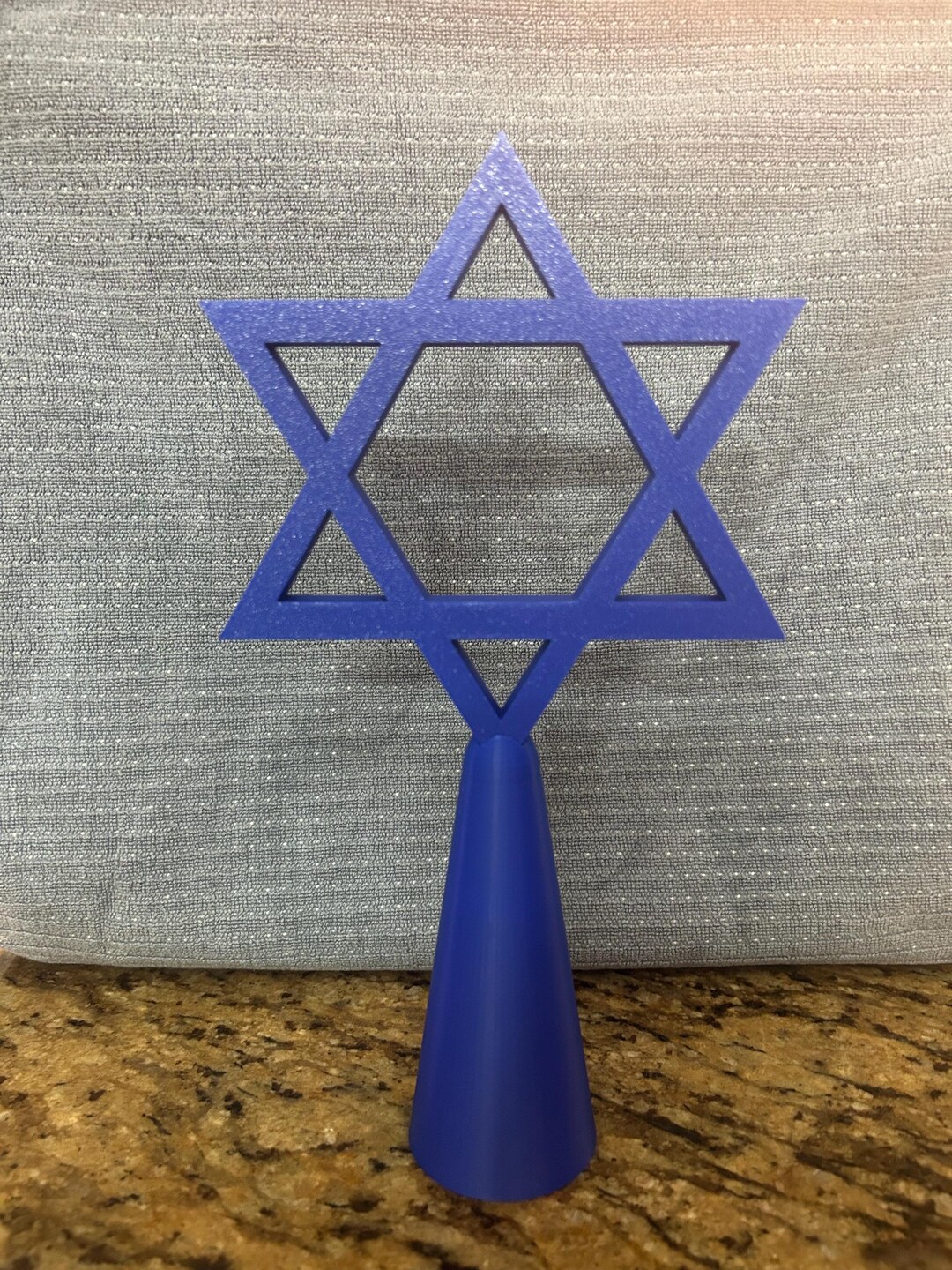 Jewish Star Tree Topper - Hanukkah Bush Decor- Jewish Christmas Holiday ...