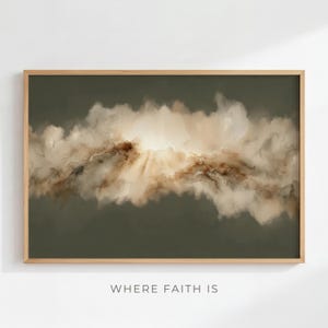 Refined by Fire - Christian Wall Art Print, Minimal Modern Art, God Makes You Pure and Clean, Faith Painting, Printable Christian Art