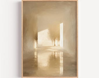 God's Presence Without Form - Christian Minimal Art, Light and Shadow Faith Artwork, Quiet Spiritual Wall Decor, Digital Download, Symbolic