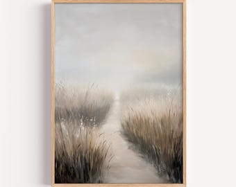 He Goes Before You — Deuteronomy 31:8 Modern Minimal Bible Art, Christian Wall Art, Oil Painting, Digital Download, Where He Leads, I Follow