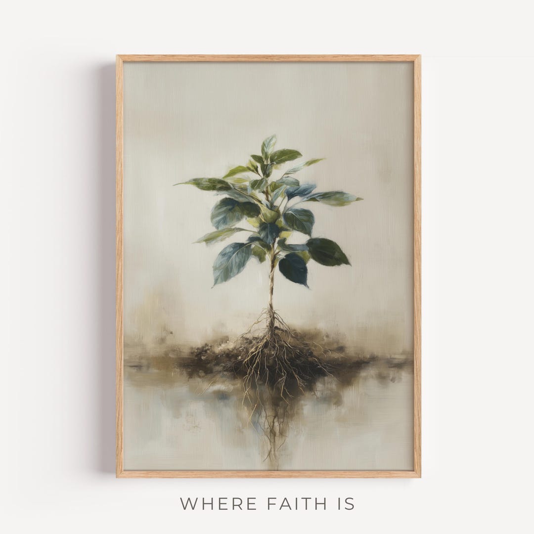 Roote Infaith Rooted in Christ - Christian Wall Art, Rooted and Grounded in Faith ...