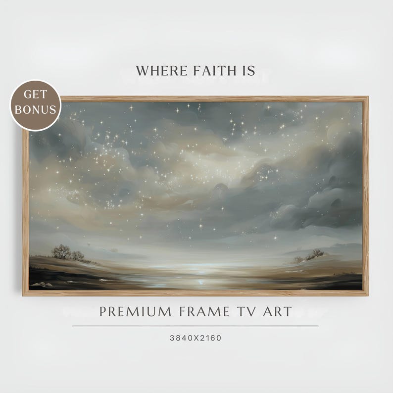 Frame TV Art - God's Promise to Abraham - Modern Christian Painting ...