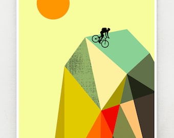 Mountain biker 1 print, GEO50