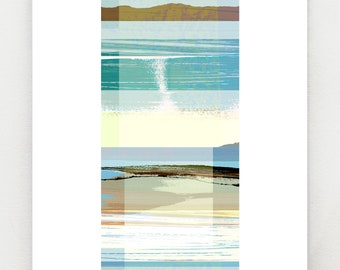New Zealand summer at the beach, print, NZA195