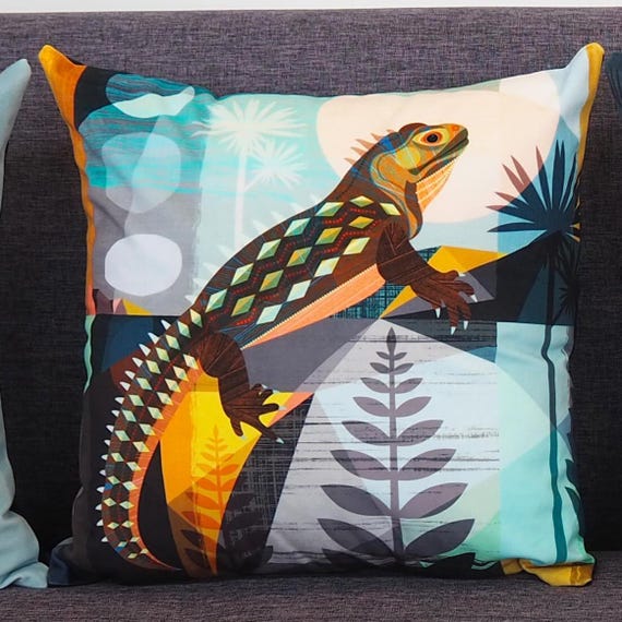New Zealand, Tuatara, cushion cover, C19