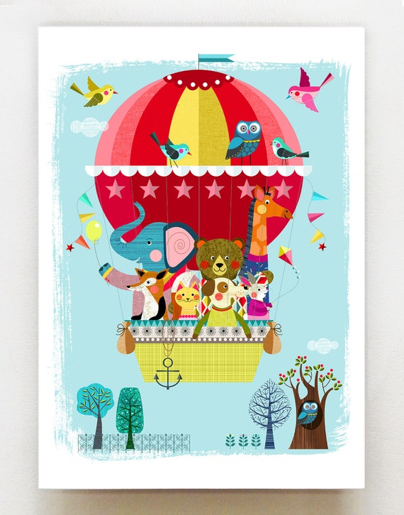 Balloon adventure, print, DES45