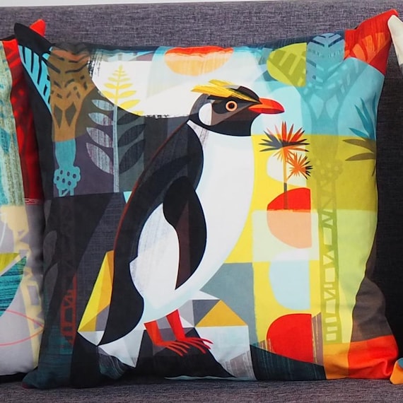 New Zealand, Tawaki, cushion cover, C26