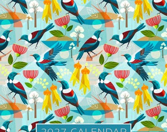2027 Art Calendar, Ellen Giggenbach Calendar, Colourful Wall Calendar, New Zealand Art, Artist Gift,