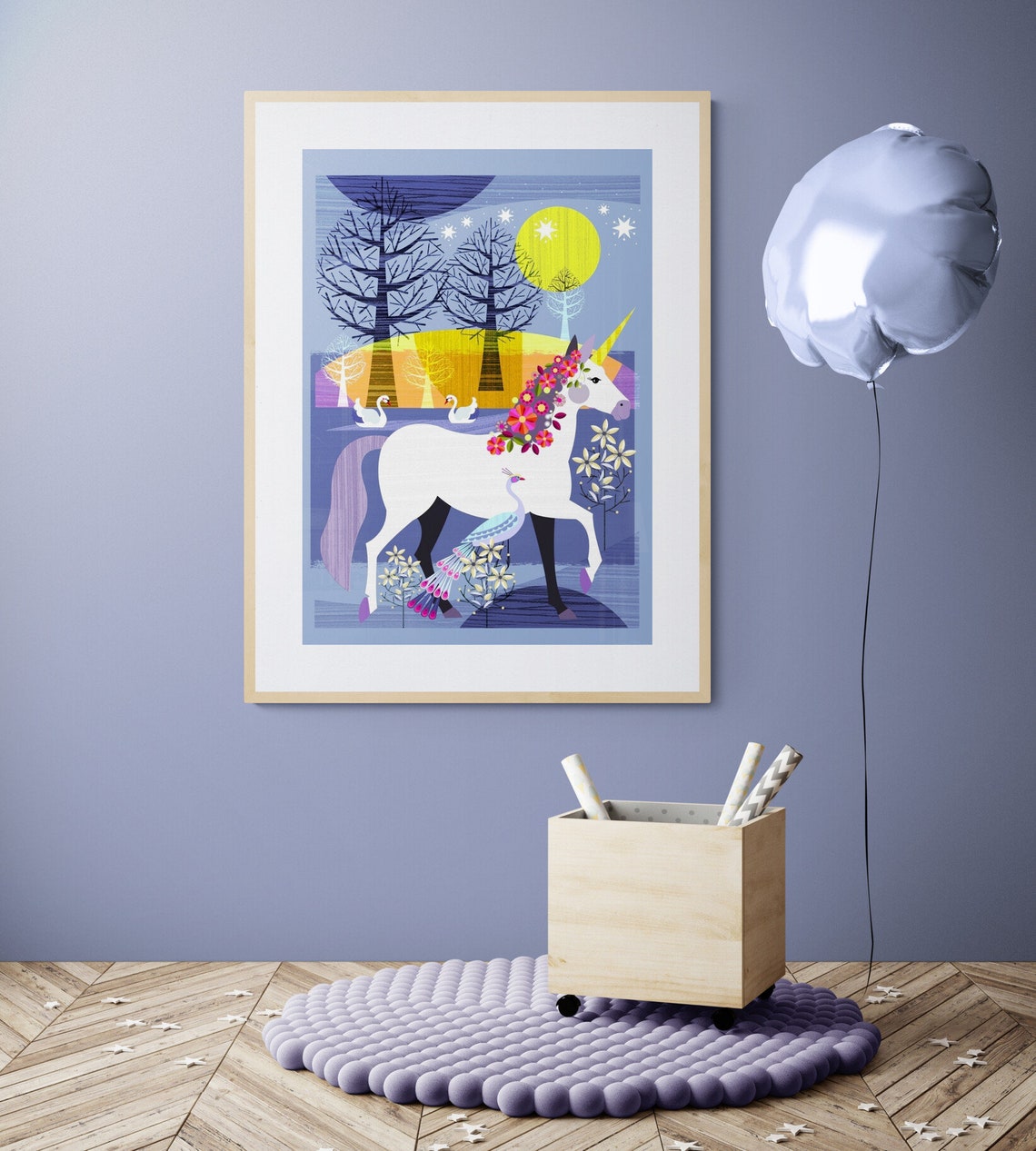 Magical Unicorn Print DES59 - Etsy
