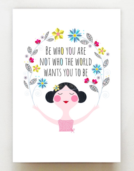 Be who you are, print, DES61