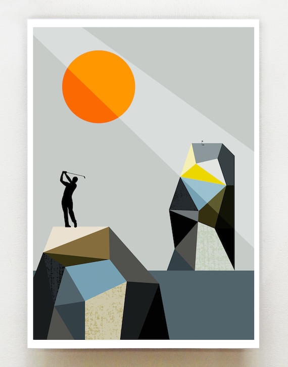 Golfer, print, GEO90