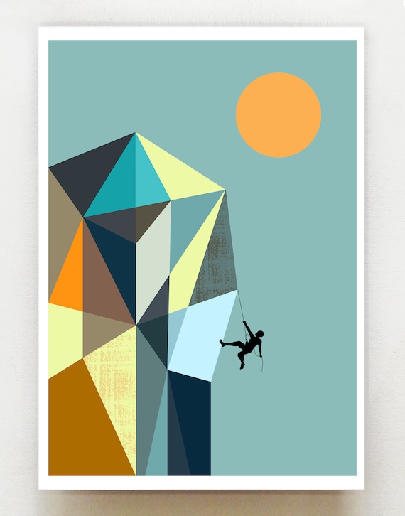 Mountain climber 2, print, GEO84