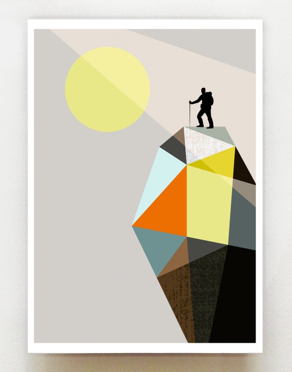 Reaching the top, print, GEO89