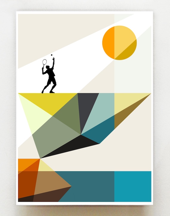 Tennis, print, GEO97