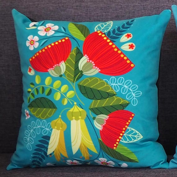 New Zealand, Pohutukawa, Kowhai, Manuka, cushion cover, C14