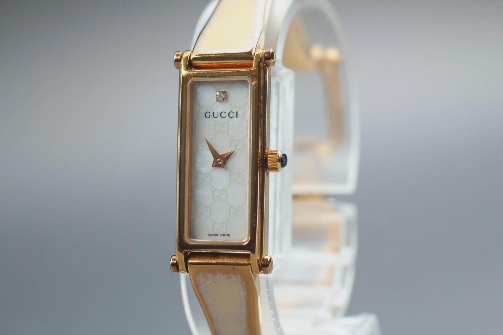 Gucci 1500l Gold Watch - Etsy