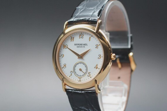 Near MINT] Raymond Weil 9808 Small Second 32mm White Dial  display picture 1