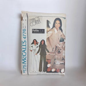 1970s McCall&#39;s 4776 Schnittmuster (1975) - Fräulein&#39; Overall, Weste und Schühchen Transfer zum Sticken - Größe 12, Büste 34 &quot;- Marlo&#39;s Corner
