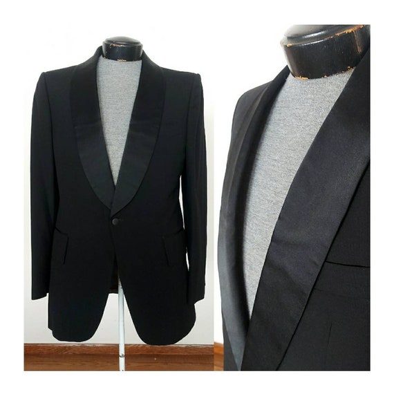 Black wool tuxedo deals