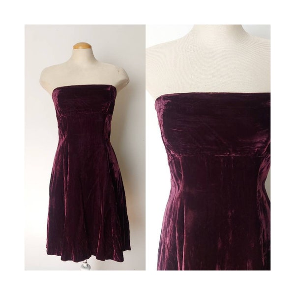 Dark Purple Dress - Etsy