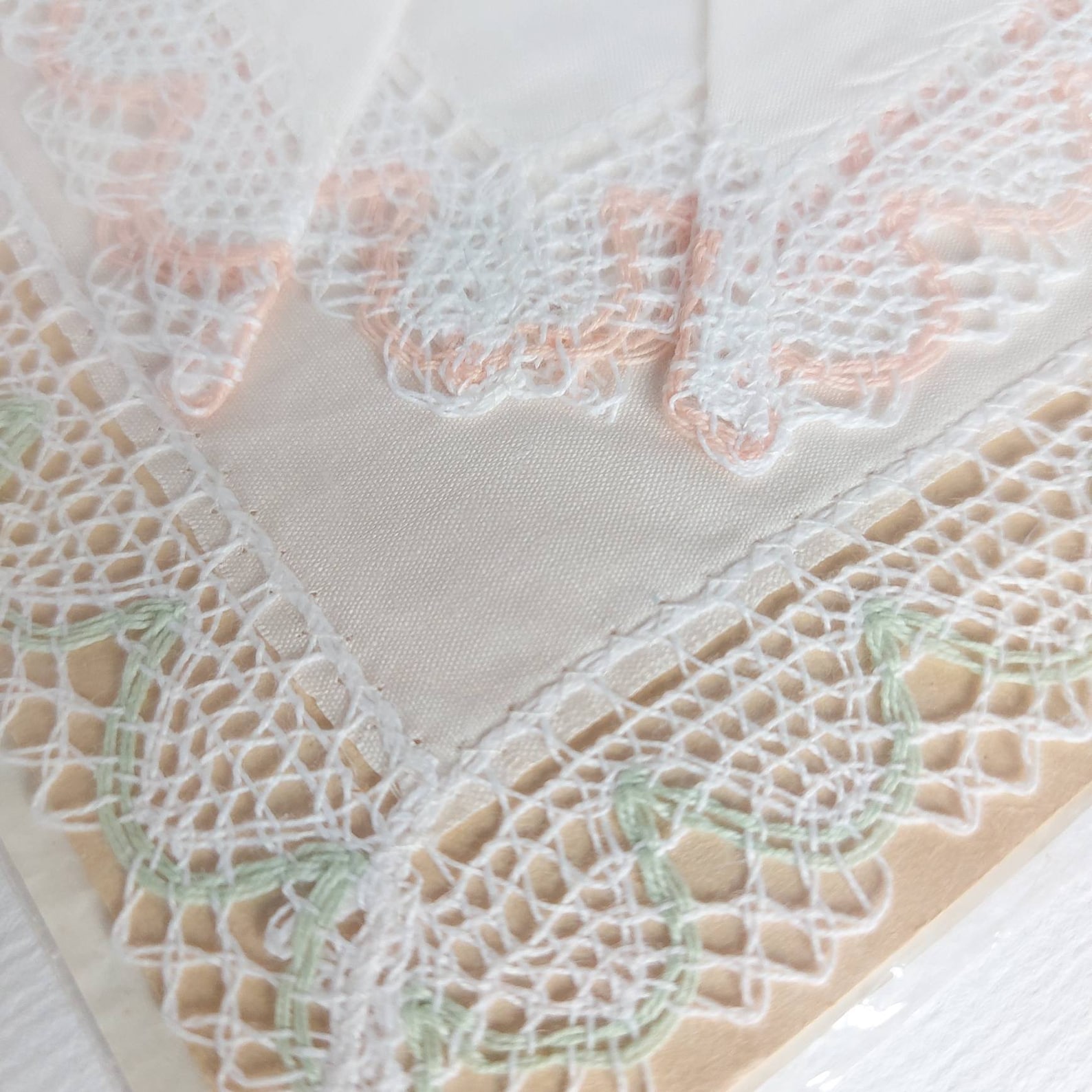 Mid Century Maco Egyptian Cotton Handkerchiefs With Bobbin Etsy