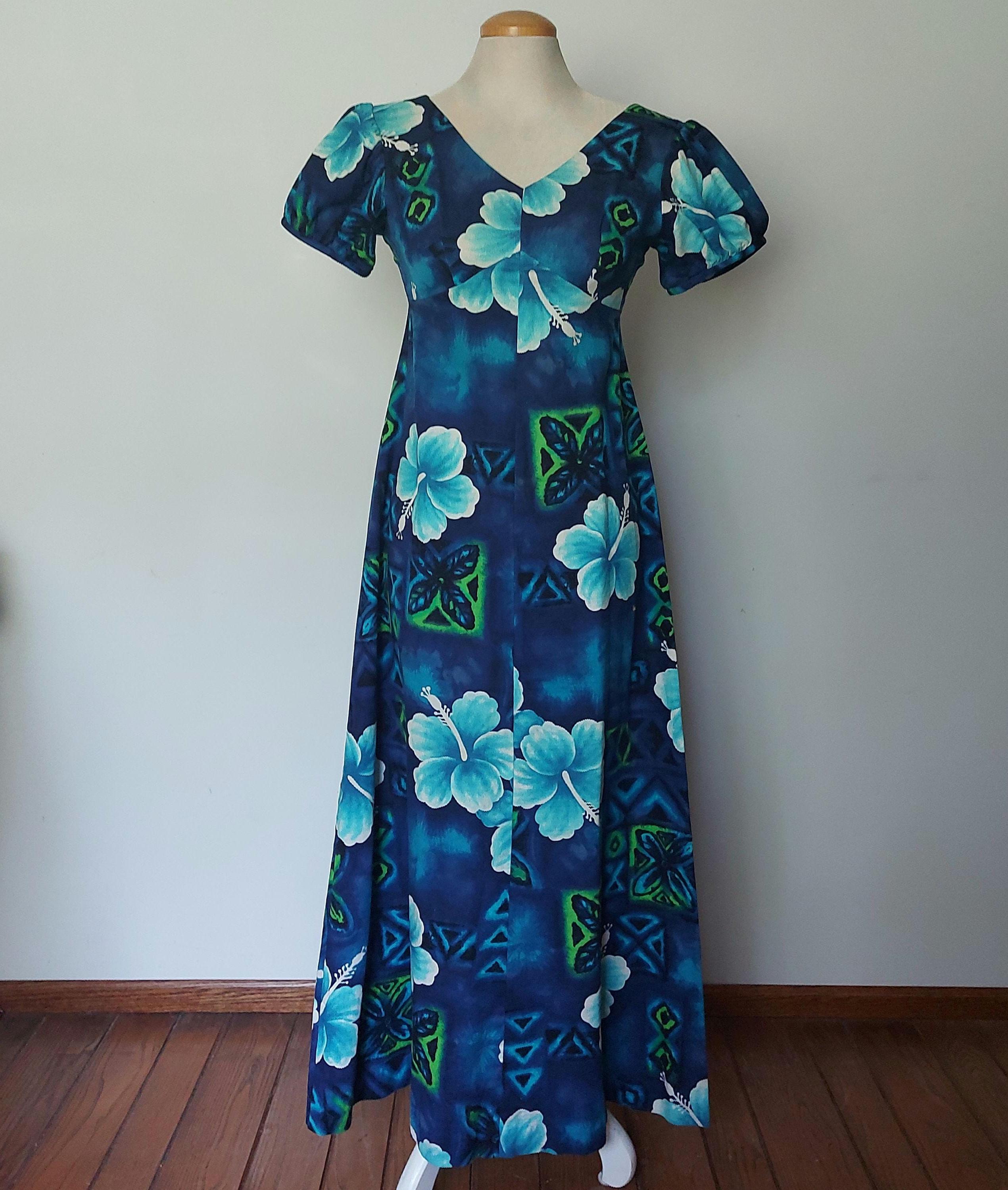 1980s Dress Hawaii ムームードレス　M ハワイアンドレスとムームードレスをオンラインで探索 | Muumuu Mall