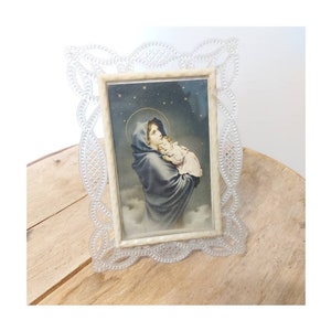 Vintage 1950er/1960er Jahre italienische Karte im Kunststoffrahmen - FB Anker