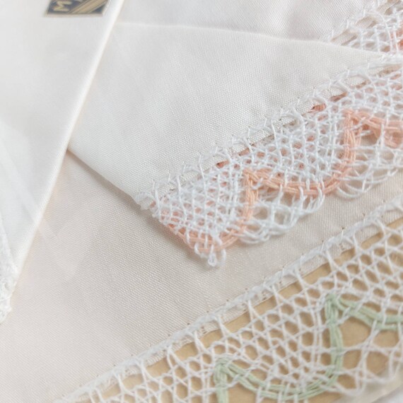Mid century maco Egyptian cotton handkerchiefs wi… - image 3