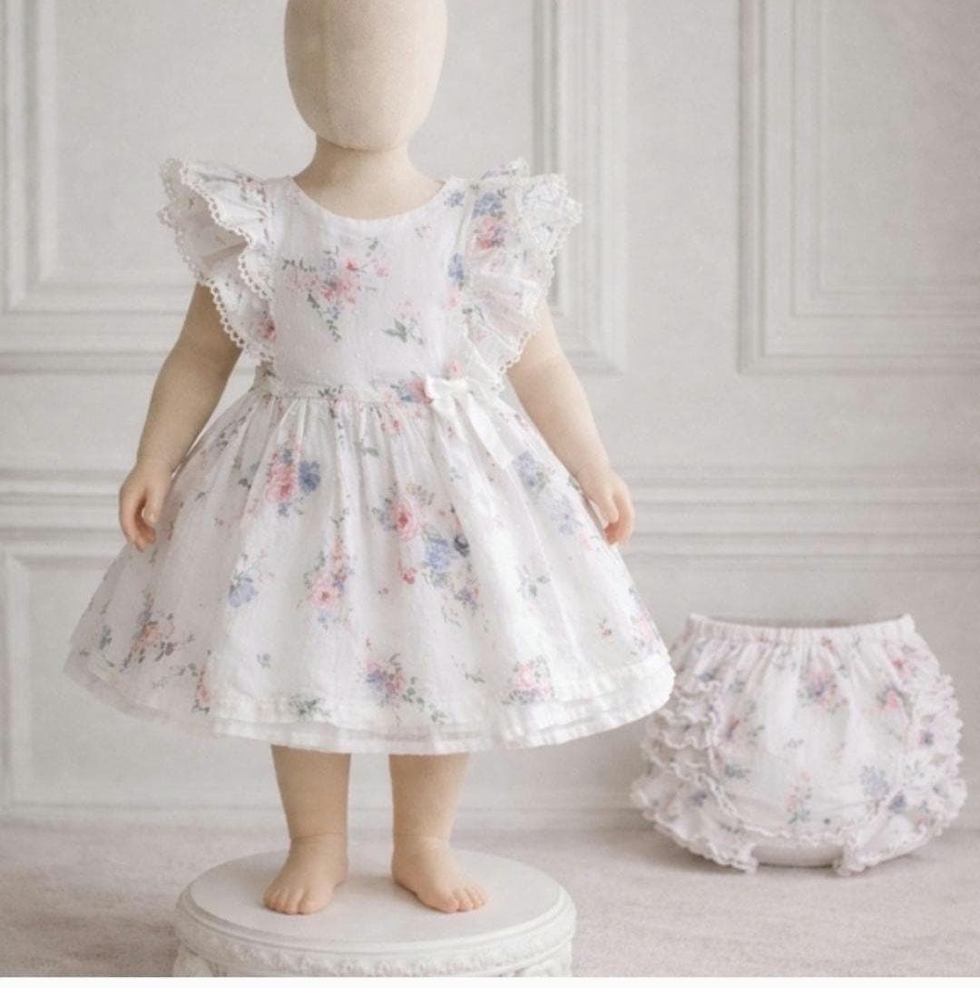 catherine malandrino nailhead bead dress White Floral Baby Peppermayo Exclusive The Celandine